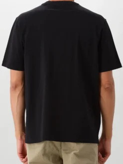 NN.07 T-Shirt Zwart Adam EMB