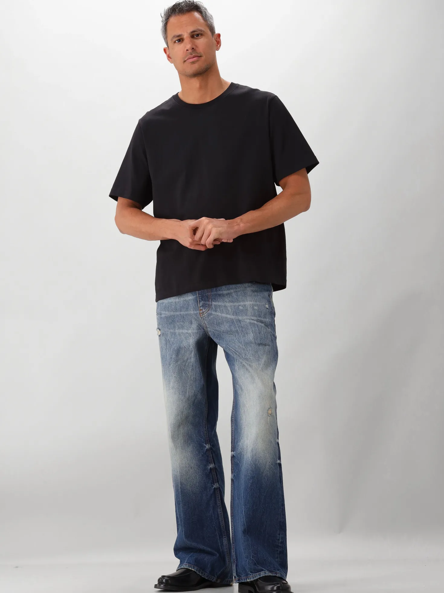 NN.07 T-Shirt Zwart Jet SS Print