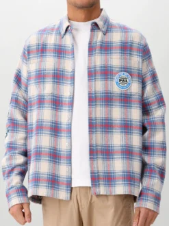 Pal Sporting Goods Overhemd Blauw Swing For The Fences Flannel