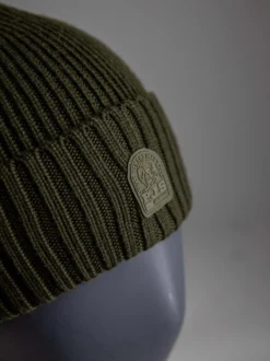 Parajumpers Muts Groen Plain Beanie Deep Moss