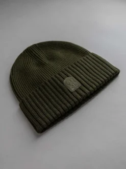 Parajumpers Muts Groen Plain Beanie Deep Moss