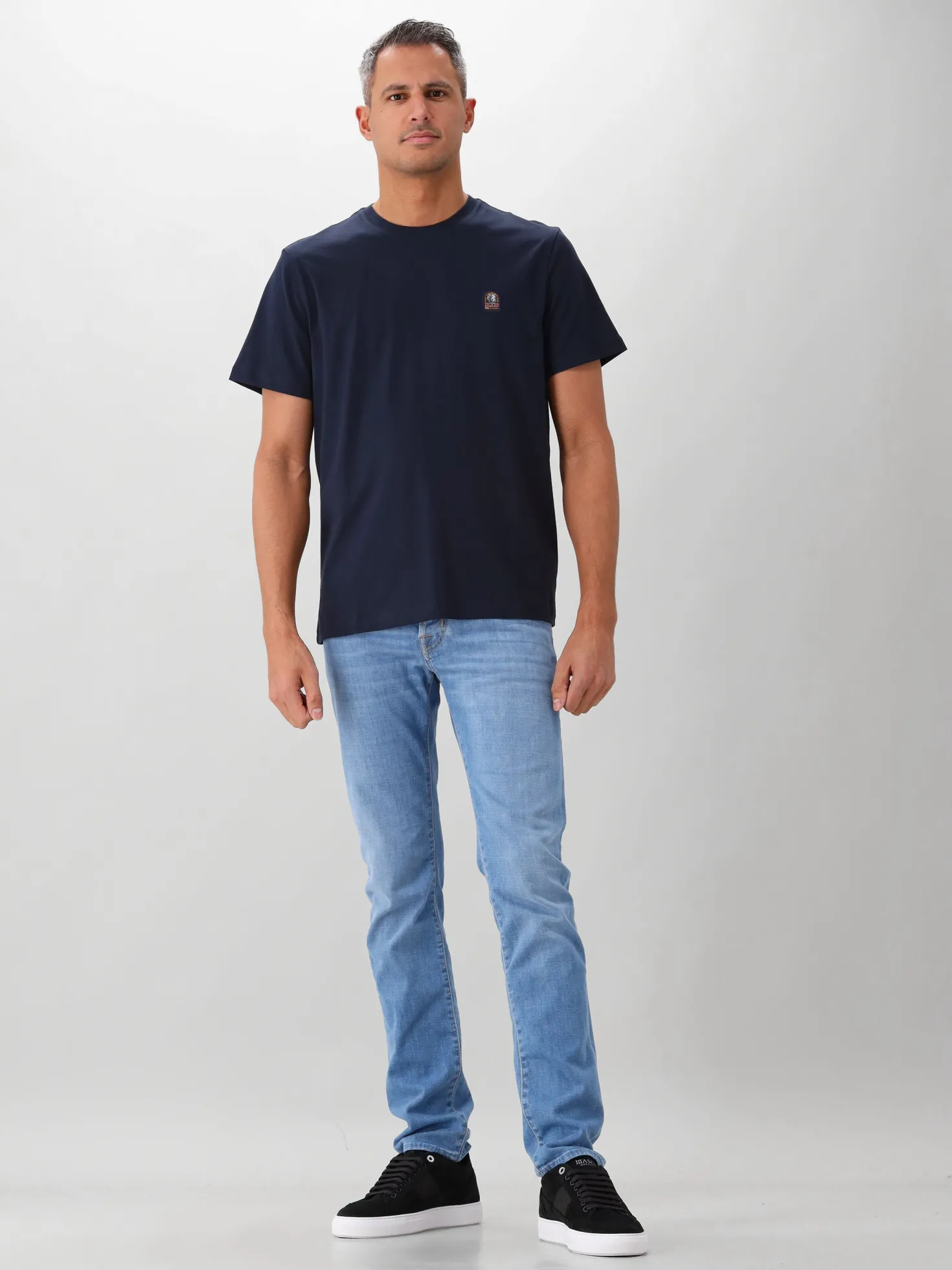 Parajumpers T-shirt Blauw Patch