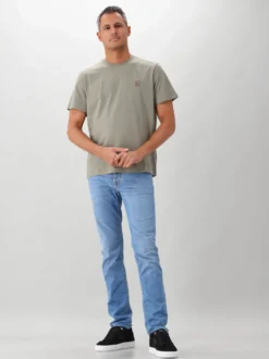 Parajumpers T-shirt Groen Patch Ashen Sage