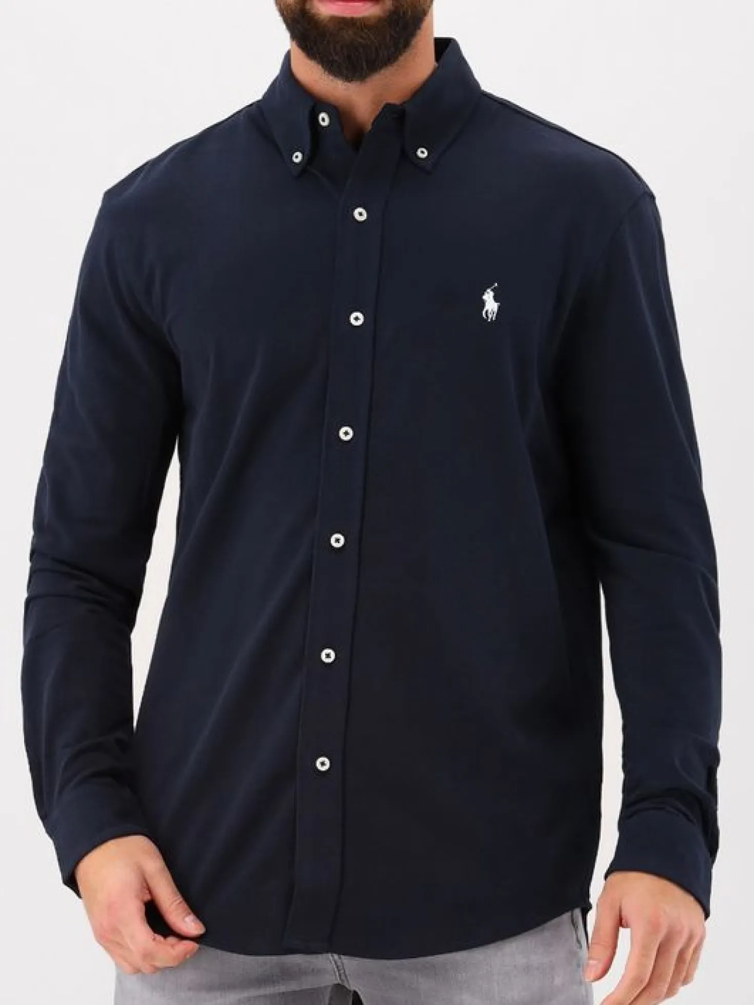 Polo Ralph Lauren Overhemd Blauw Featherweight