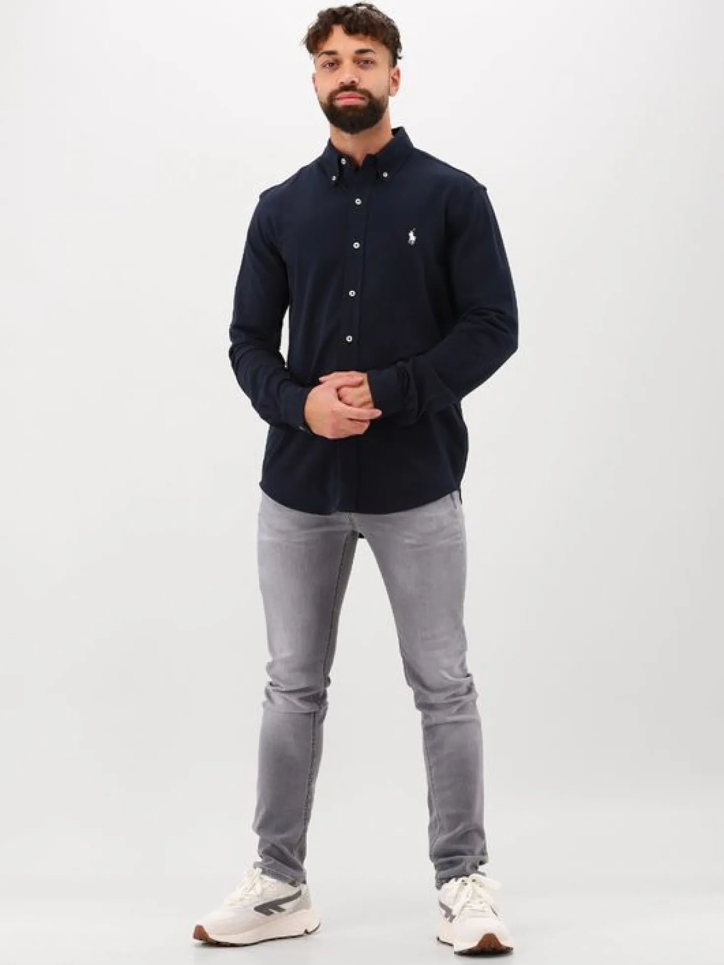 Polo Ralph Lauren Overhemd Blauw Featherweight