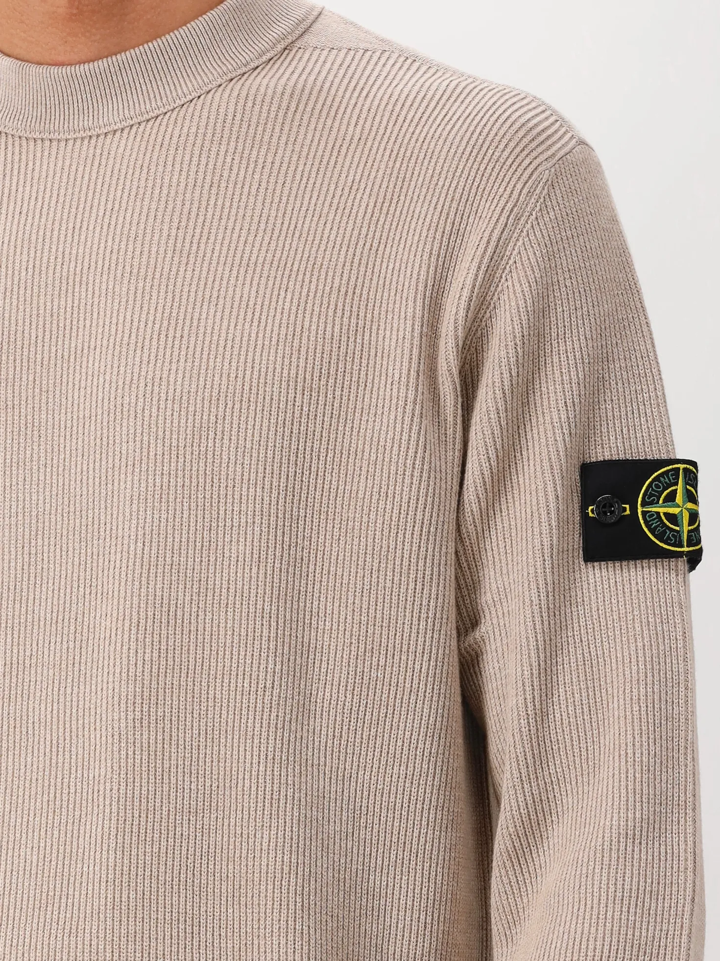 Stone Island Gebreide Trui Beige