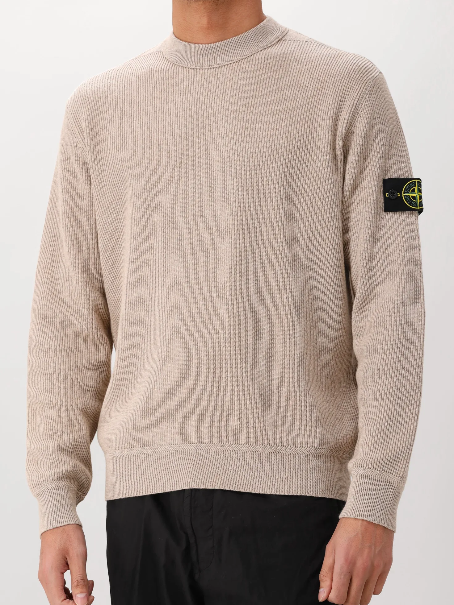 Stone Island Gebreide Trui Beige