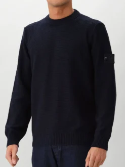 Stone Island Gebreide Trui Blauw Ghost Kasjmierblend