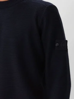 Stone Island Gebreide Trui Blauw Ghost Kasjmierblend
