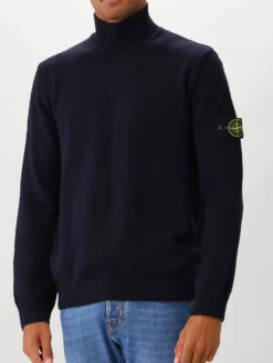 Stone Island Gebreide Trui Blauw