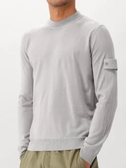 Stone Island Gebreide Trui Grijs Ghost