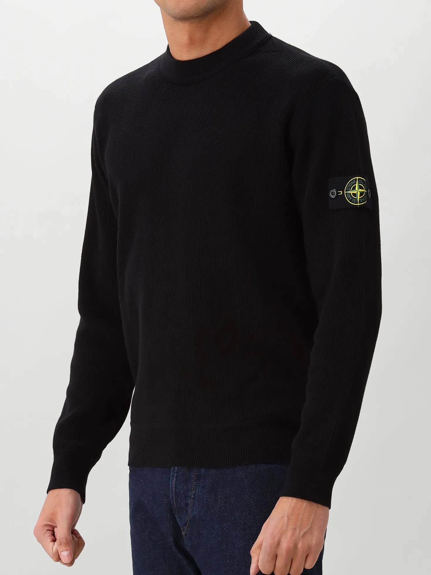 Stone Island Gebreide Trui Zwart