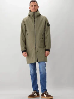 Stone Island Long Parka Groen