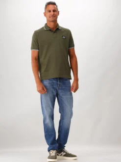 Stone Island Polo Contrast Groen