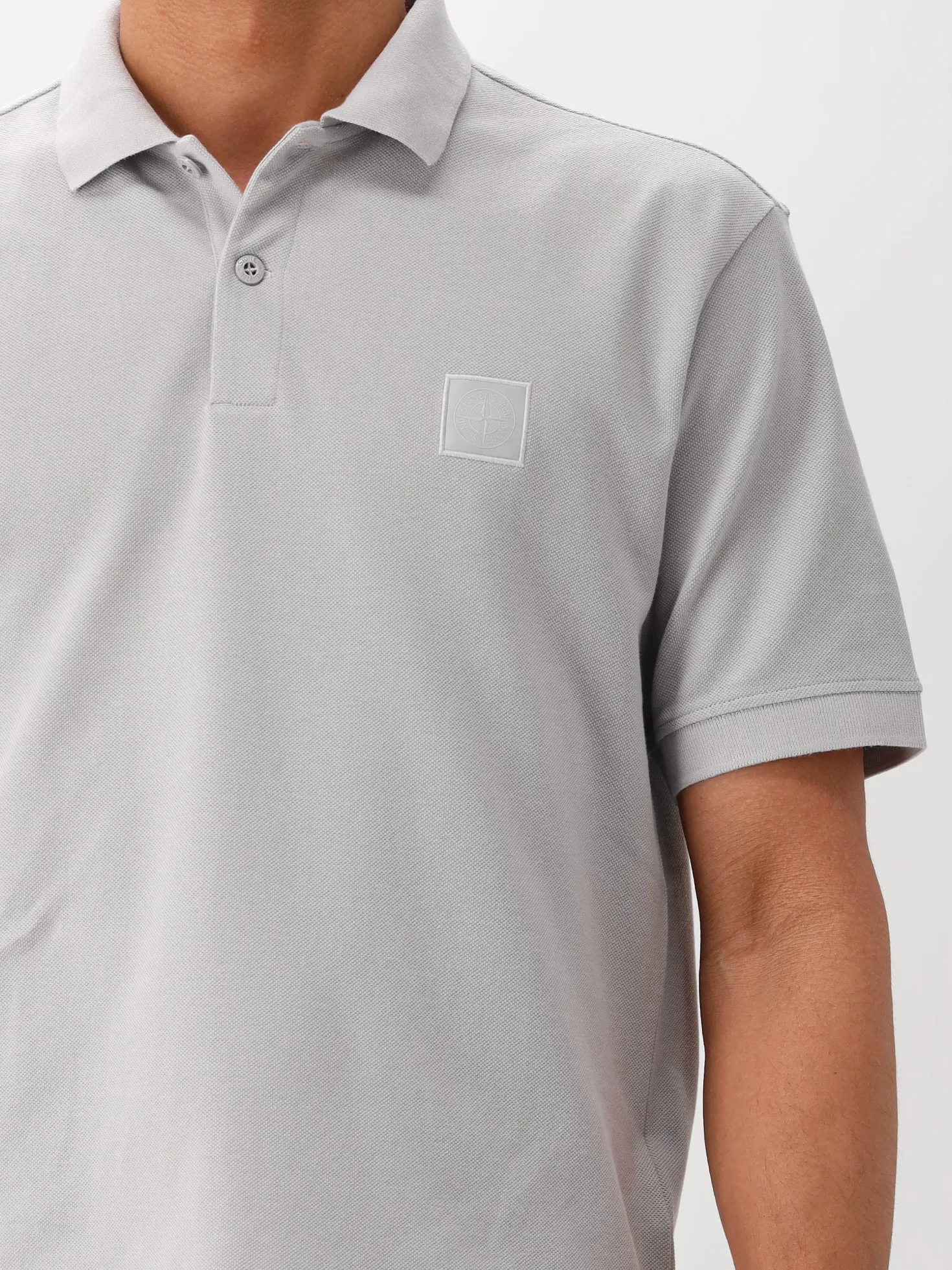Stone Island Polo Grijs Ghost