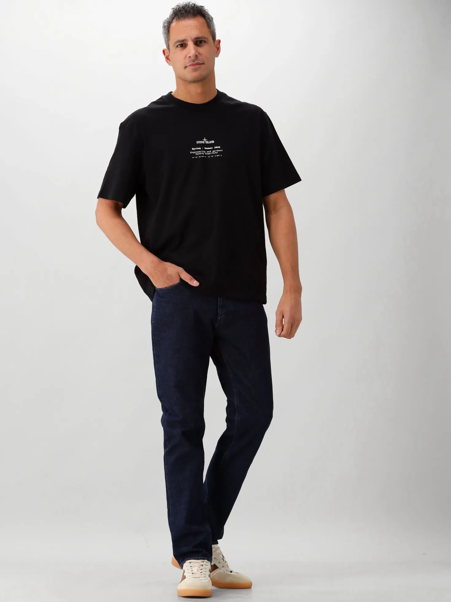 Stone Island Slimfit Jeans Blauw