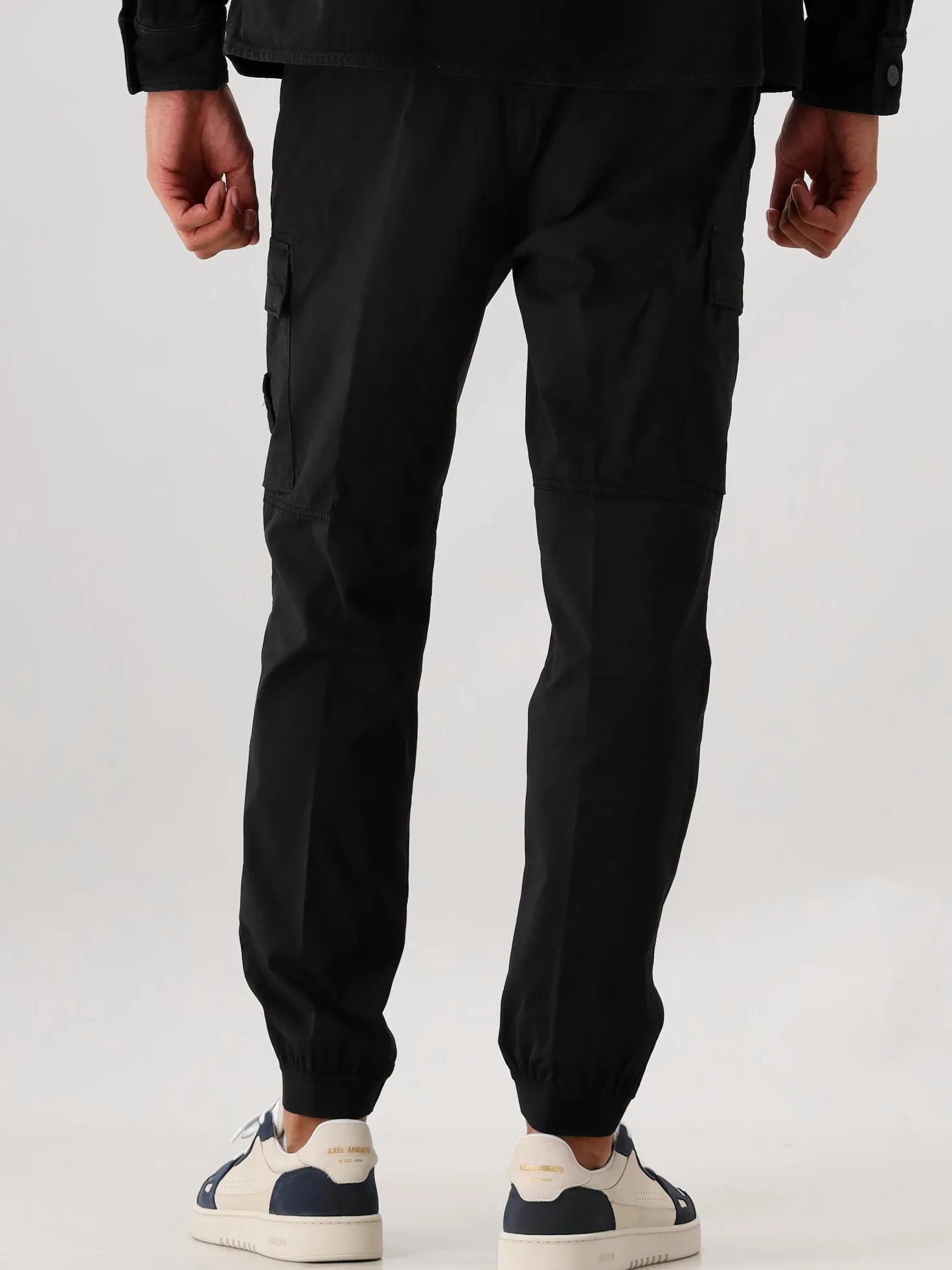 Stone Island Tapered Cargobroek Zwart