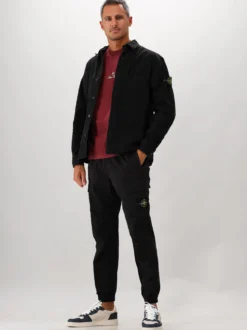 Stone Island Tapered Cargobroek Zwart