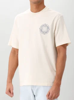 Stone Island T-Shirt Gebroken Wit/Beige