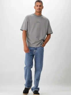 Stone Island T-shirt Grijs Backprint