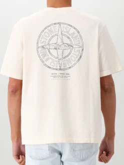 Stone Island T-Shirt Wit/Beige