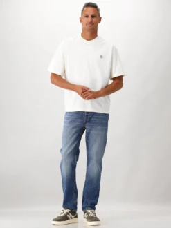 Stone Island T-shirt Wit Patch Logo