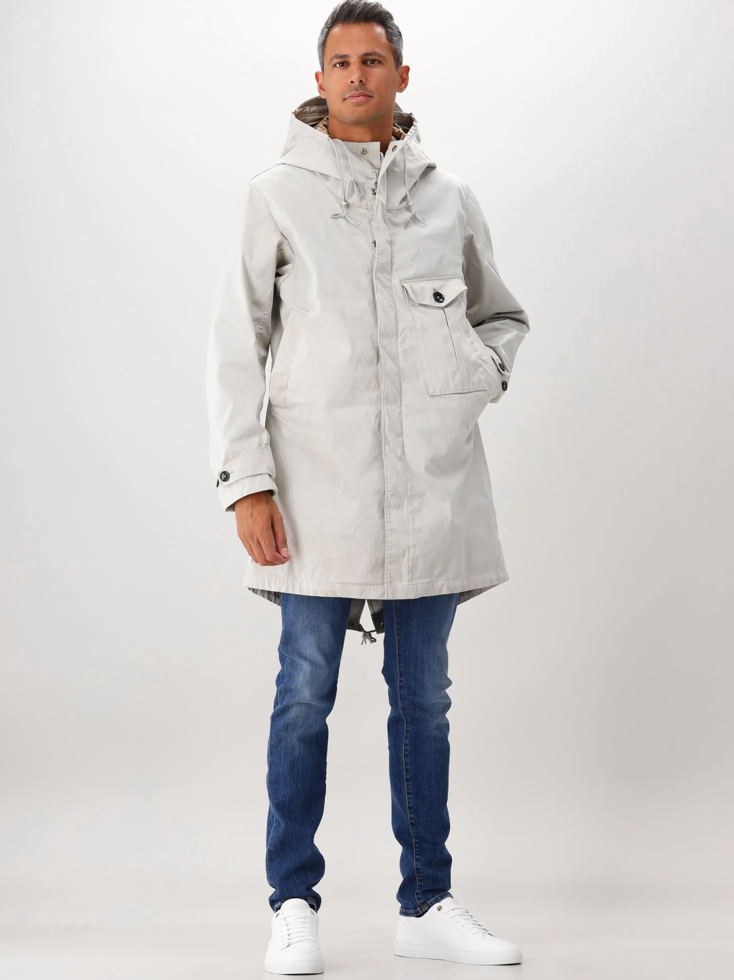 Ten-C Parka Jas Grijs Cyclone