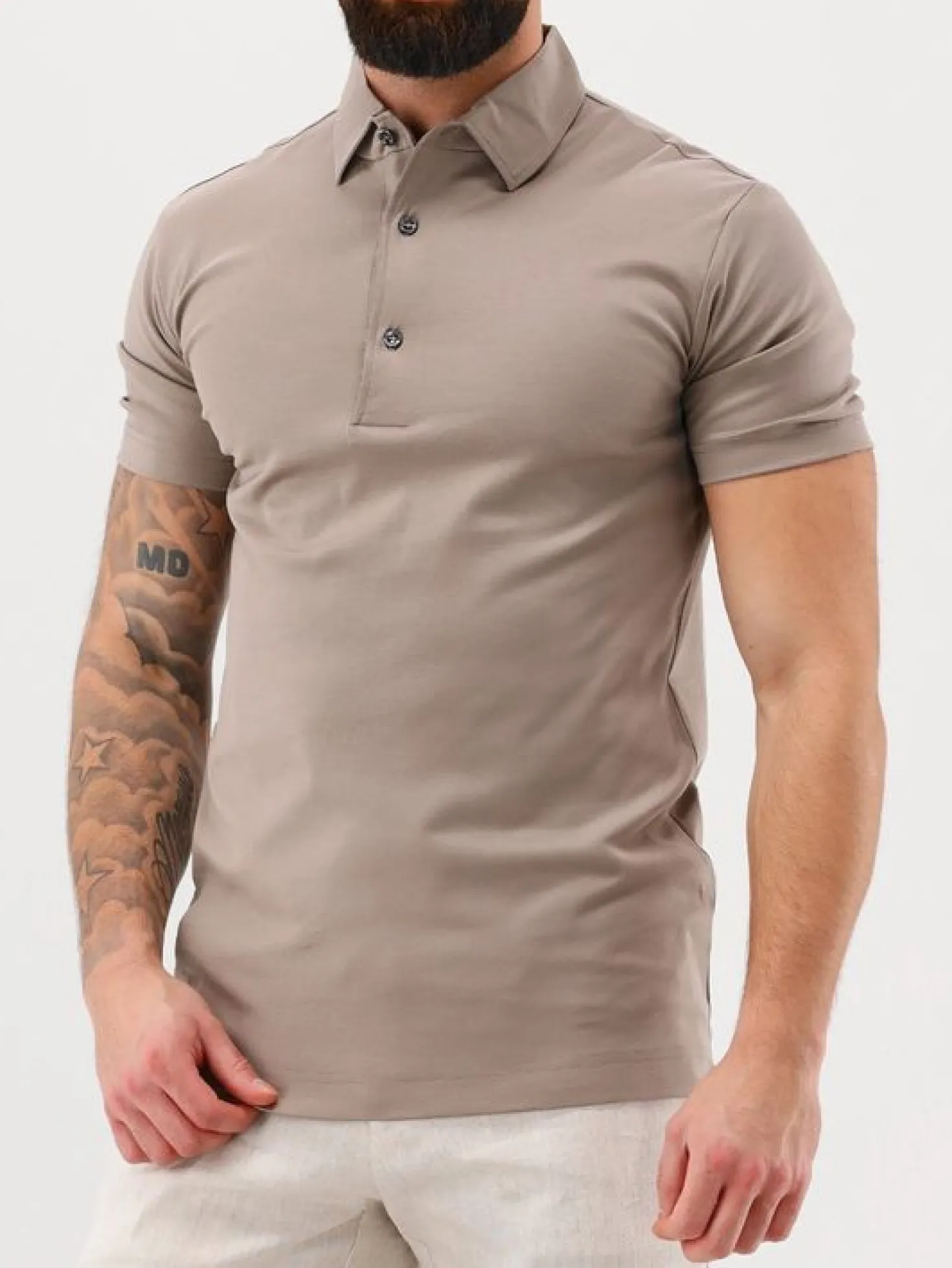 Valenza Polo Supima Polo SchillerLead Grey 68