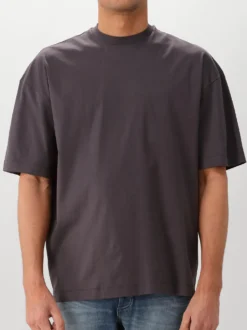 Valenza T-shirt Asphalt Interlock Supima Oversized