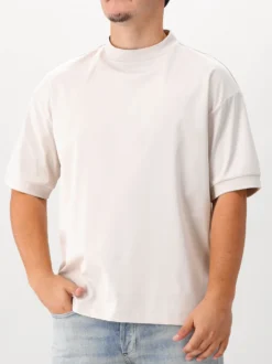 Valenza T-Shirt Beige Heavy Supima Oversized