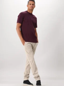 Valenza T-shirt Interlock Supima Burgundy Red