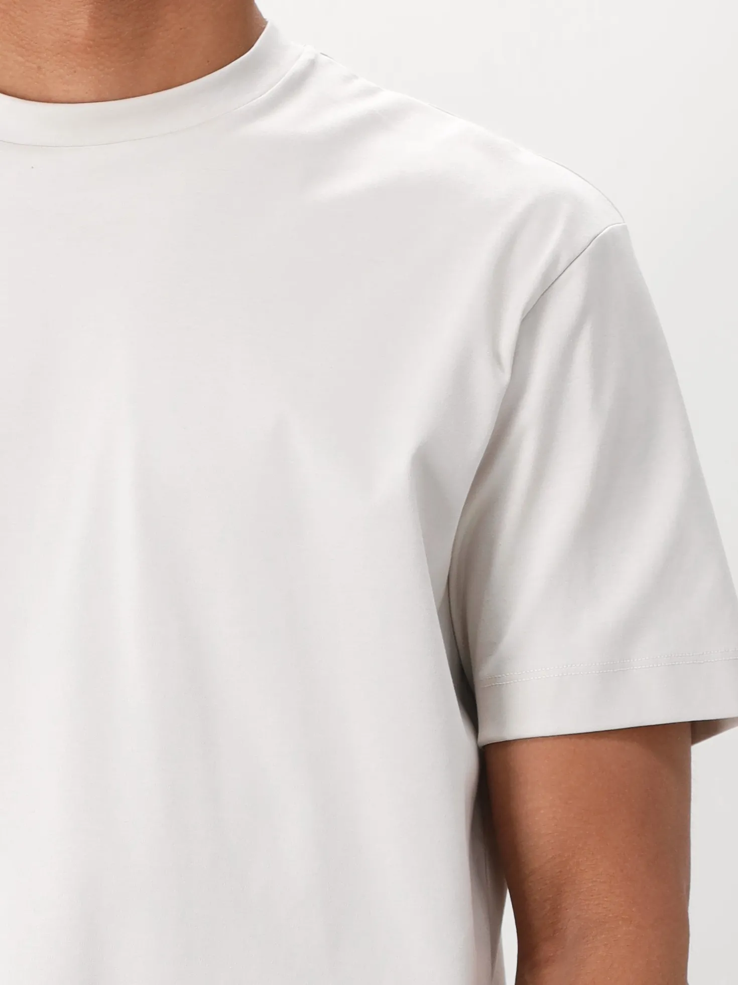 Valenza T-shirt Interlock Supima Pearl Grey