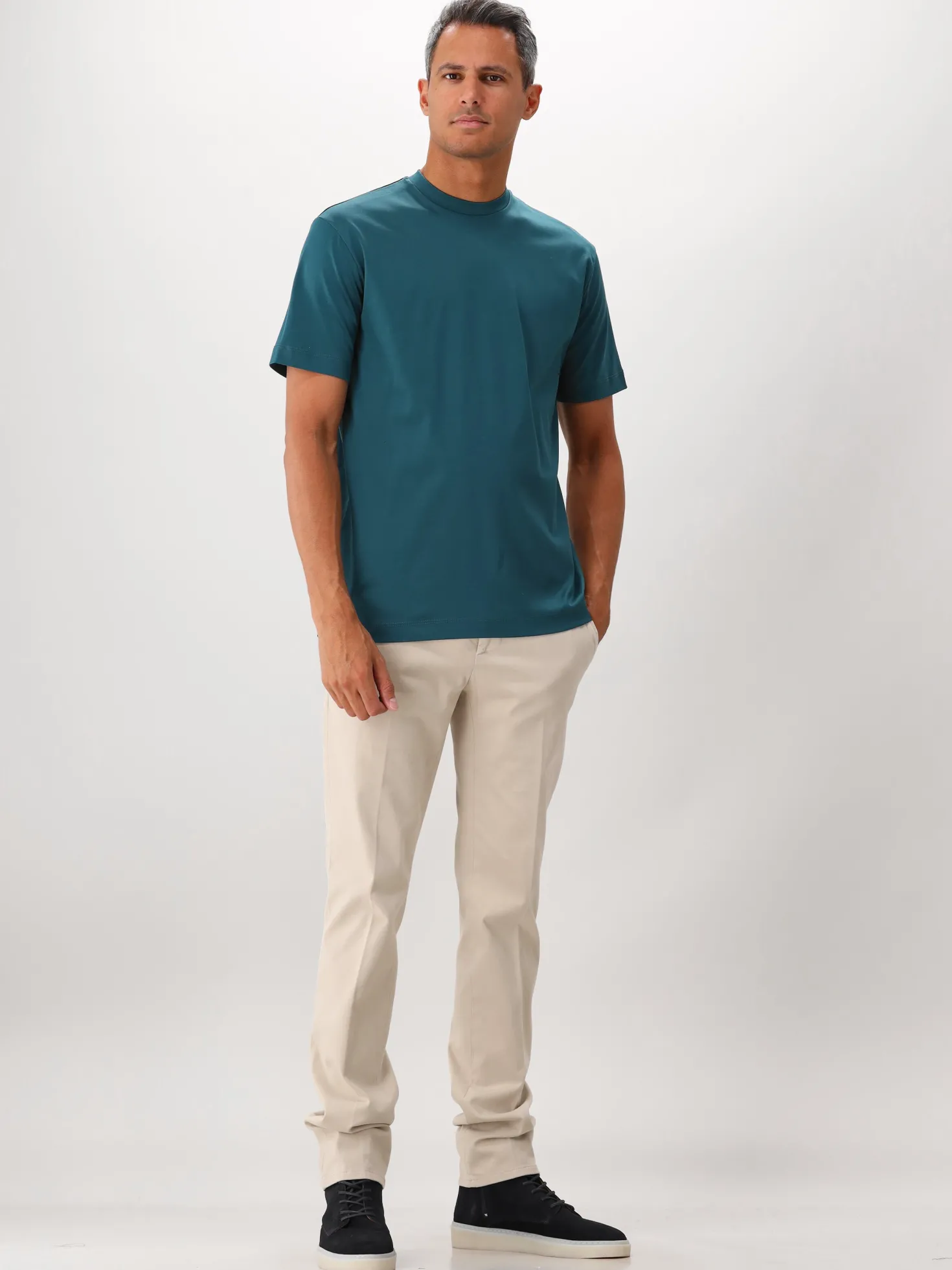 Valenza T-shirt Interlock Supima Petrol