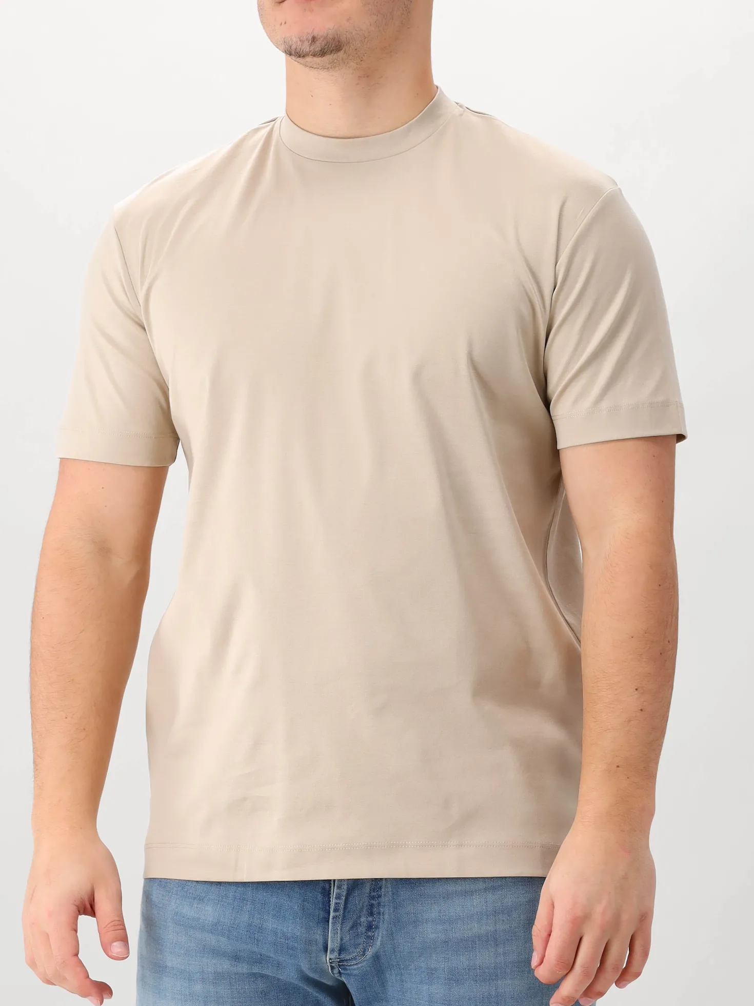 Valenza T-shirt Interlock Supima Beige