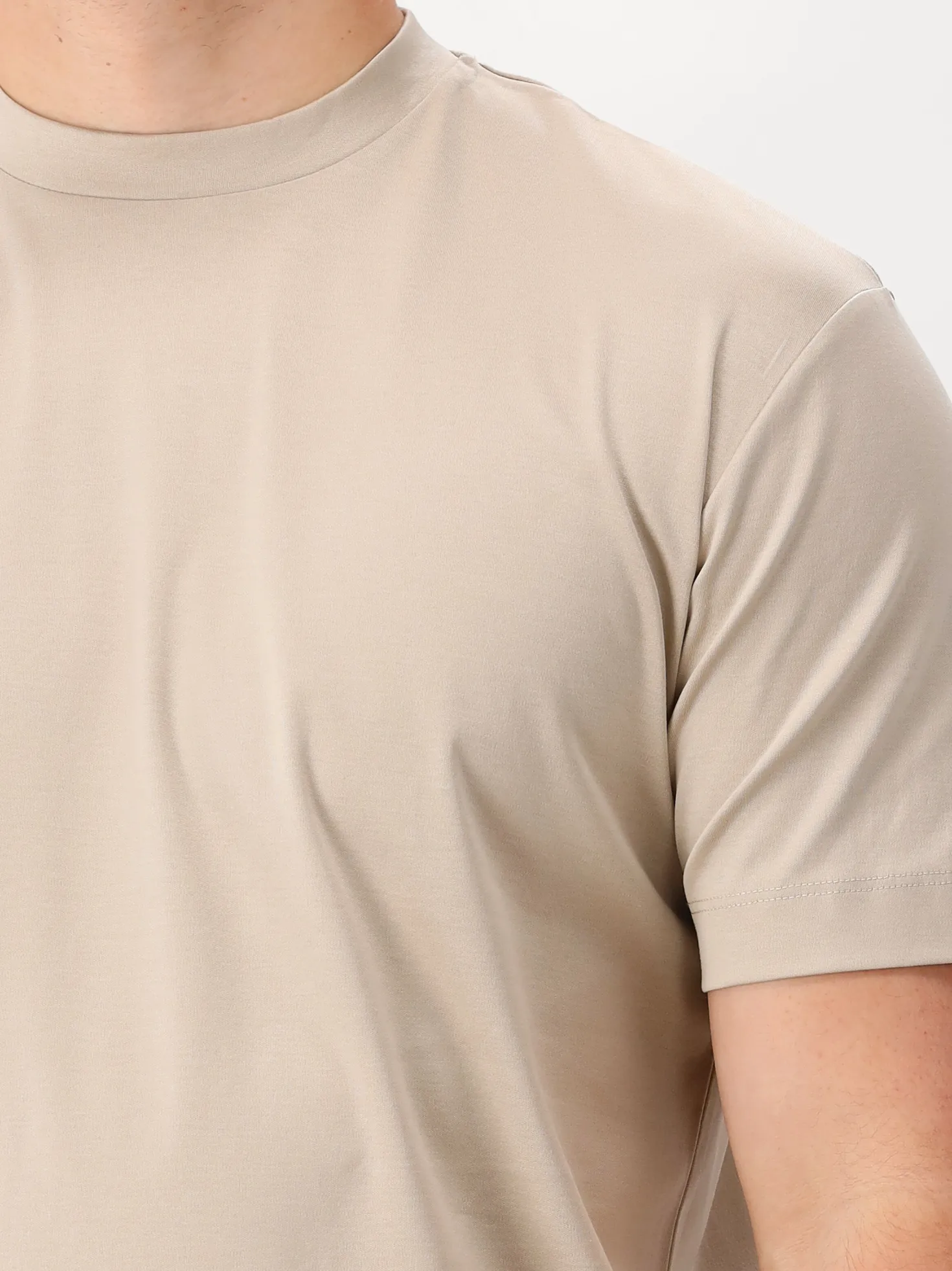 Valenza T-shirt Interlock Supima Beige