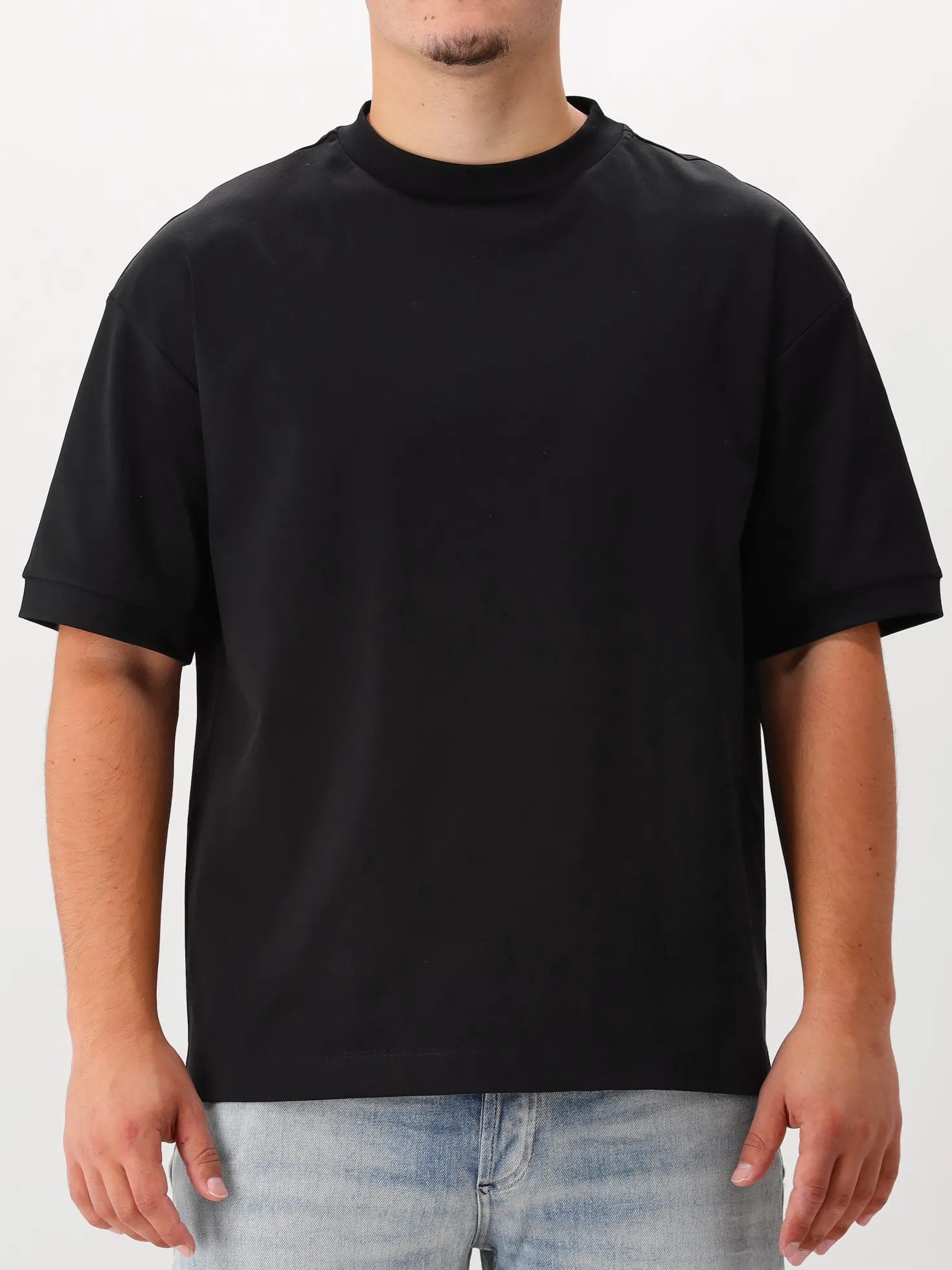 Valenza T-Shirt Zwart Heavy Supima Oversized