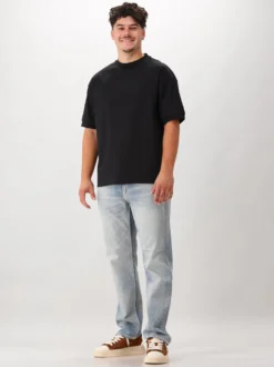 Valenza T-Shirt Zwart Heavy Supima Oversized