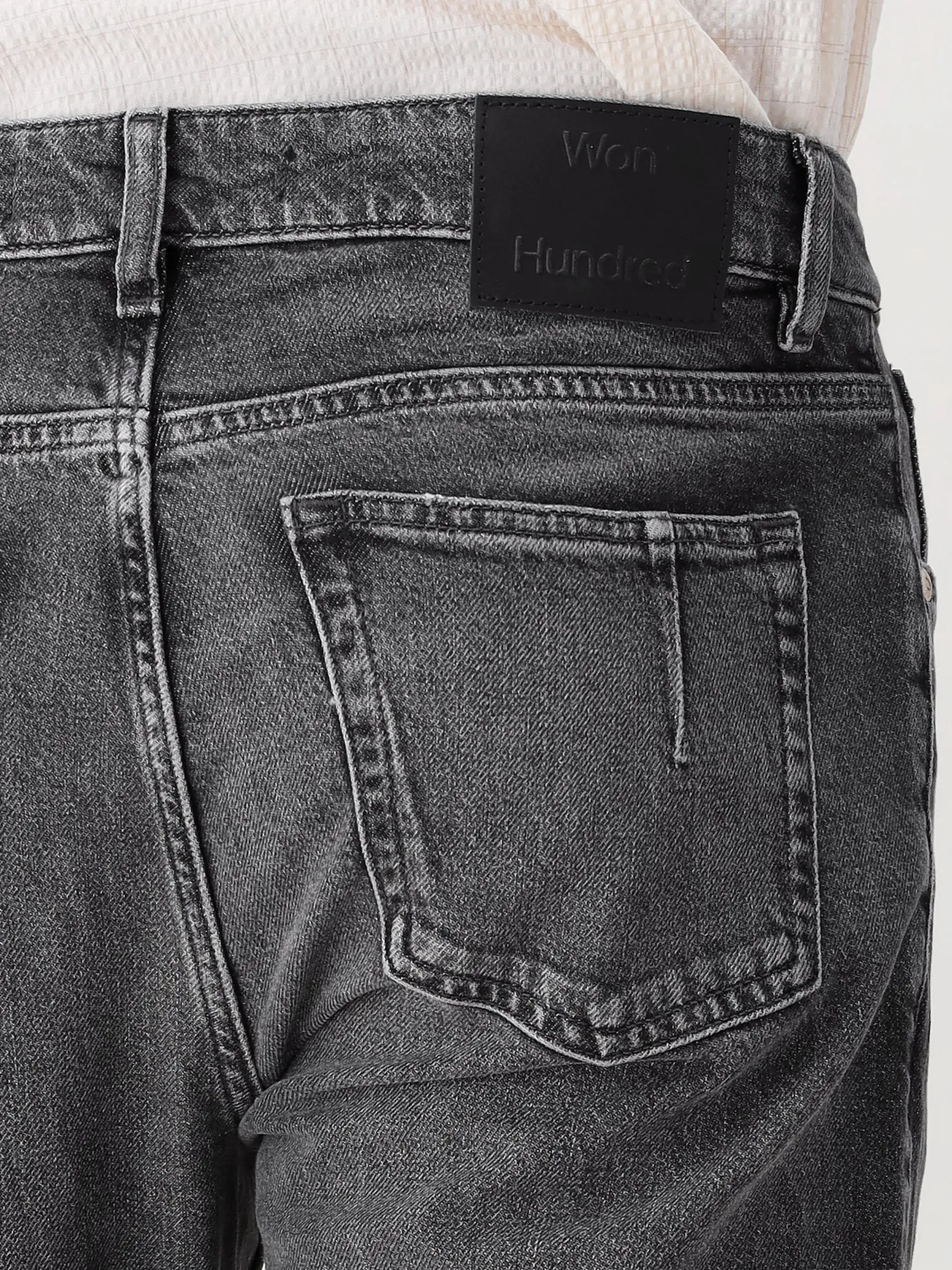 Won Hundred Jeans Zwart Archer Stone Coal