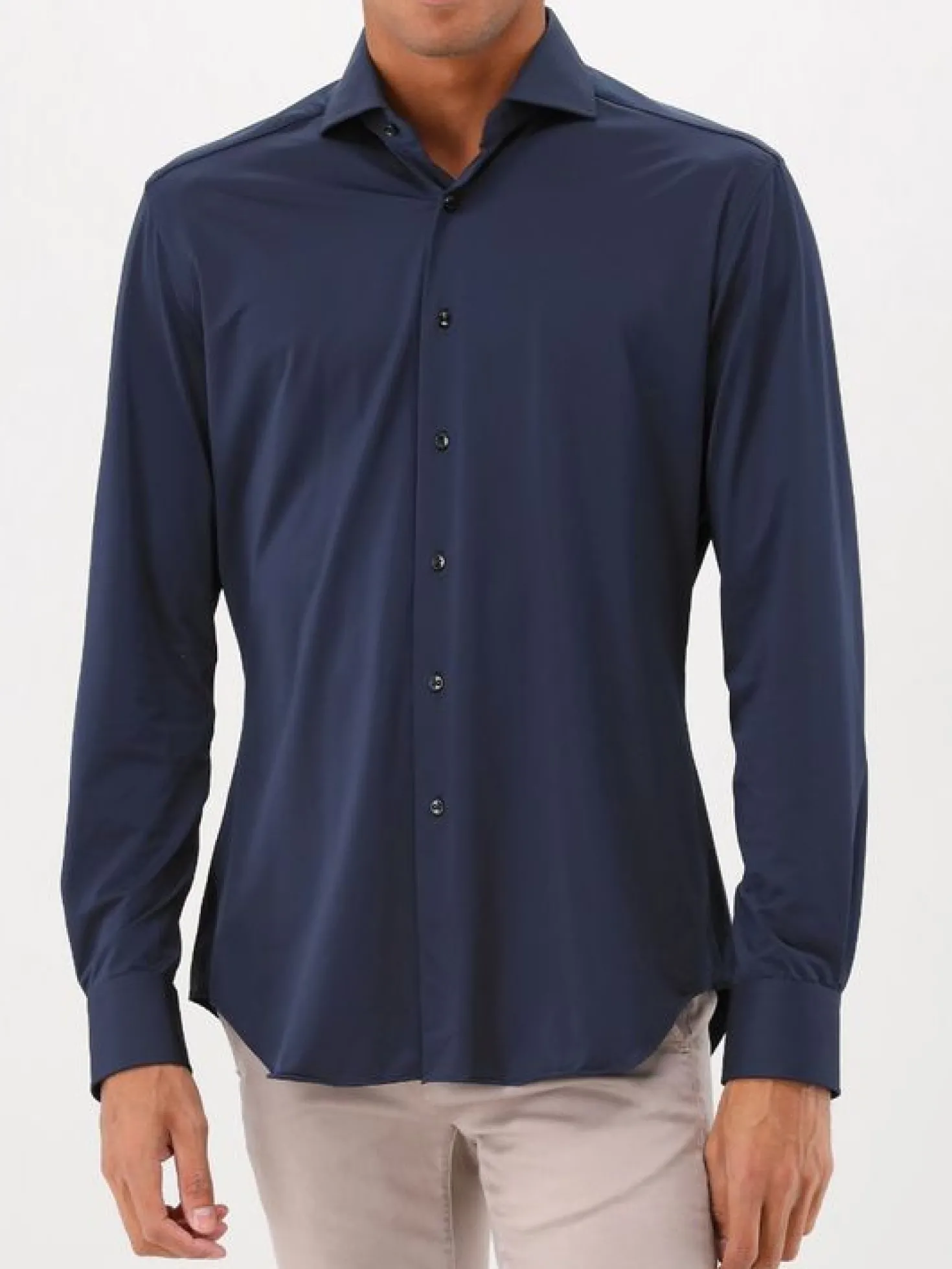Xacus Overhemd Blauw Active Shirt Tailor Fit ACT558ML 11460 055