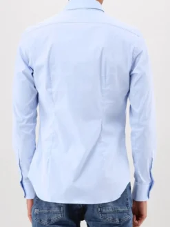 Xacus Overhemd Blauw Classic Shirt Slim Fit