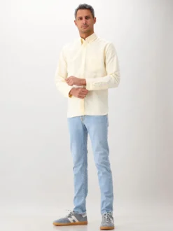 Xacus Overhemd Geel Legacy Shirt 421ML 21227 001