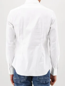 Xacus Overhemd Wit Classic Shirt Slim Fit