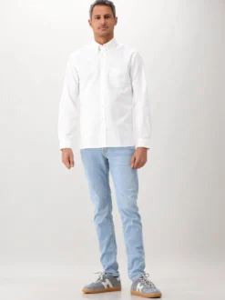 Xacus Overhemd Wit Legacy Shirt 421ML 11285 001