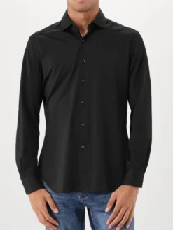 Xacus Overhemd Zwart Active Shirt Tailor Fit ACT558ML 11460 004