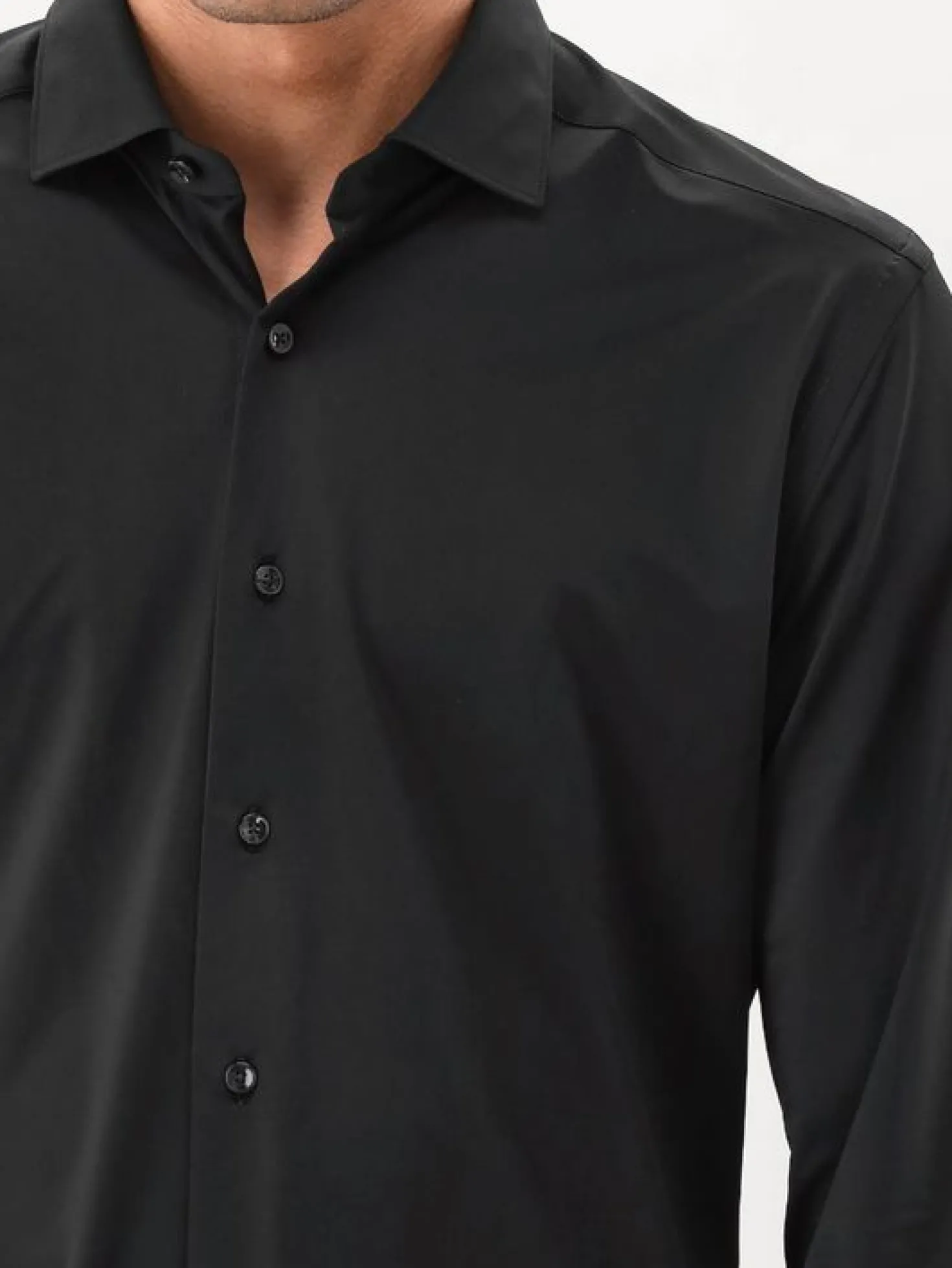 Xacus Overhemd Zwart Active Shirt Tailor Fit ACT558ML 11460 004